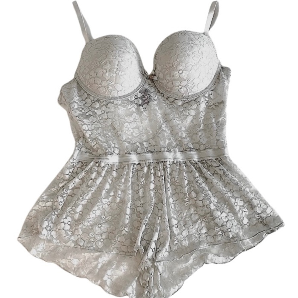 Daisy Fuentes lace lingerie romper